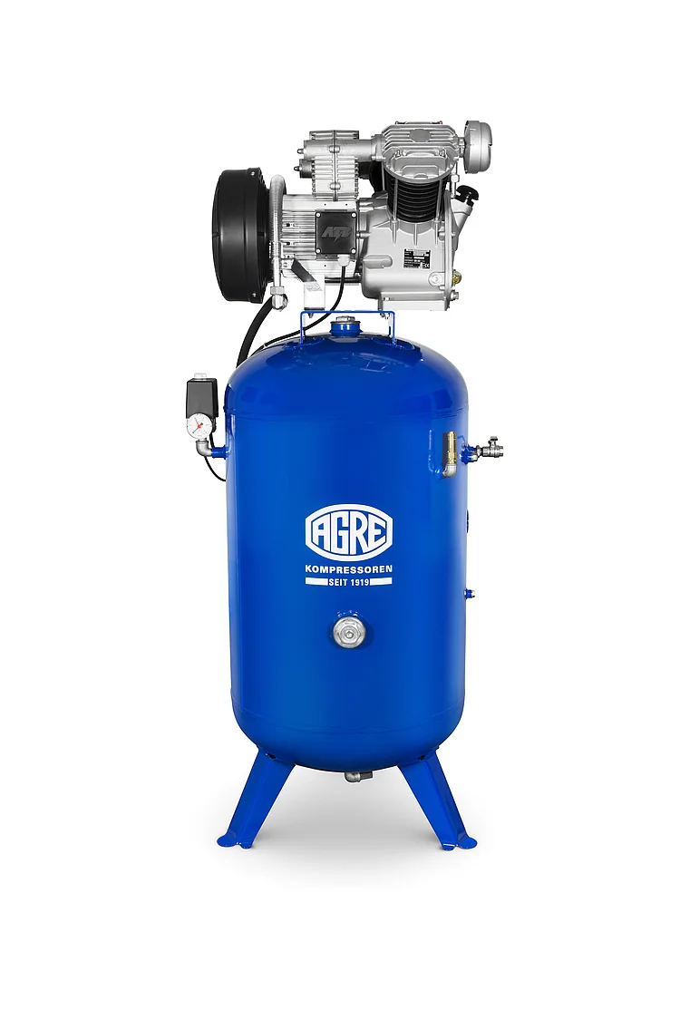 Aggregat auf stehendem Behälter Aggregat auf stehendem Behälter