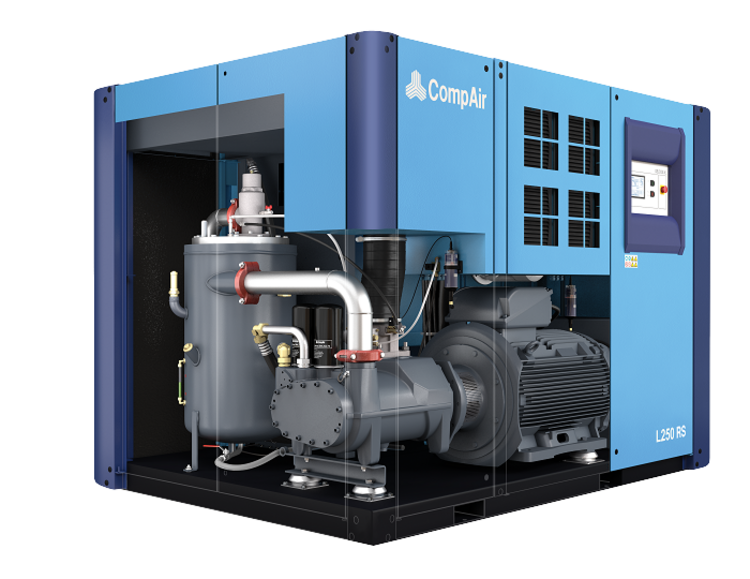 Schraubenkompressor L200 geöffnet