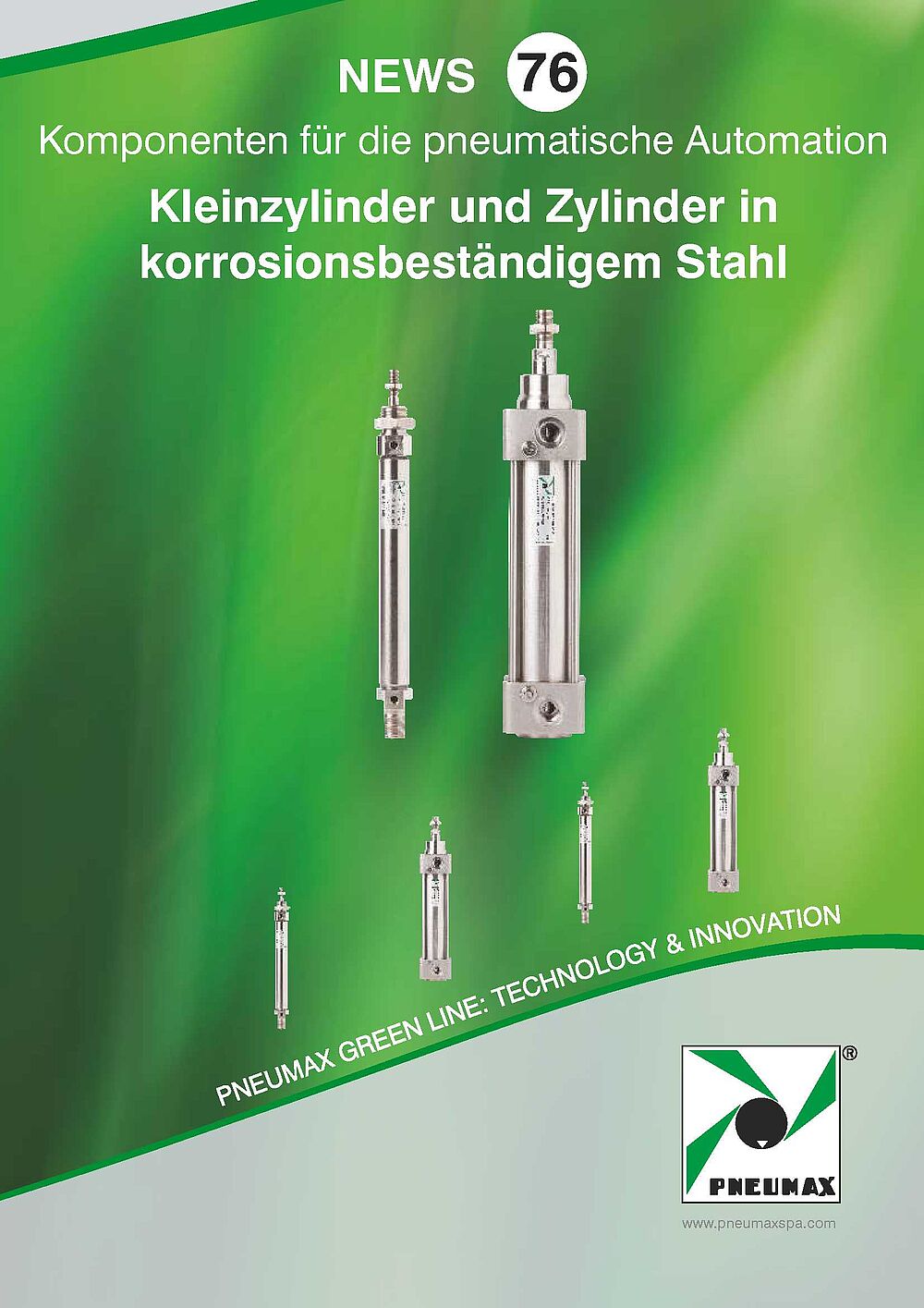 Pneumax Edelstahl Kleinzylinder