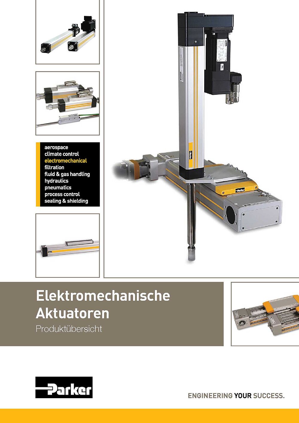 Parker Elektromechanische Aktuatoren-Produktübersicht