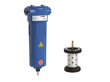 Ein Wasserabscheider ist eine technische Vorrichtung, um aus der Druckluft Wasser abzutrennen. 