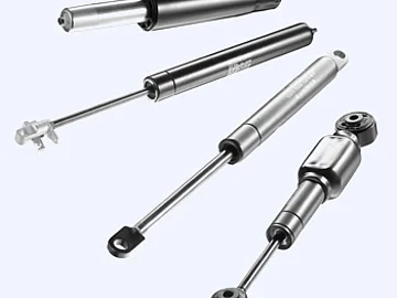 Gasdruckfeder zur Stufenlosen Positionierung ohne Arretiermechanik. Zusätzliche Haltefunktion vorhanden und lässt sich bequem starr oder federnd blockieren. 