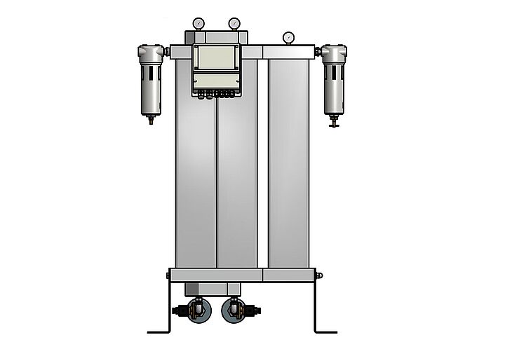 Adsorptionstrockner TSTB2 klatregeneriert, ölfrei - Kompaktbaureihe