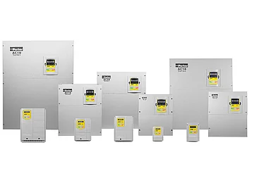 Der AC10 Mikroantrieb ist einer der kleinsten Frequenzumrichter und bietet eine kostengünstige, kompakte Lösung zur Steuerung von einfachen AC-Motoren in Anwendungen bis 180 kW.