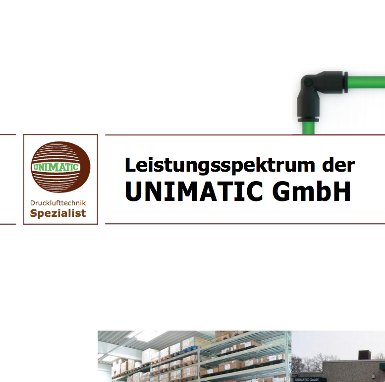 Übersicht des Leistunsspektrums der UNIMATIC GmbH